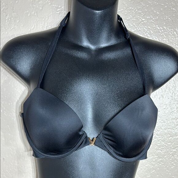 Victoria’s Secret women’s 34C black lined Demi underwire racerback front clasp - Picture 1 of 4
